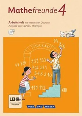 Produktbild von Mathefreunde 4. Schuljahr - Süd - Arbeitsheft mit interaktiven Übungen auf scook.de