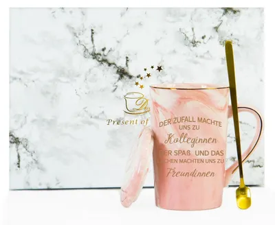 Produktbild von Kaffeetasse 400ml Keramik Abschiedsgeschenk Kollegin Jobwechsel Dankeschön Geschenk