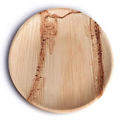 Palmblatt-Einweggeschirr, 100 Stück, ø24 cm, biologisch abbaubar