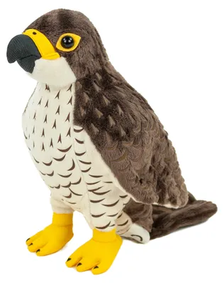 Produktbild von Kuscheltier Falke 18 cm stehend braun/weiß Plüsdchfalke