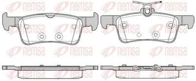 Produktbild von REMSA Bremsbeläge Satz Hinten Bremsklötze passend für PEUGEOT 308 SW II 1563.10