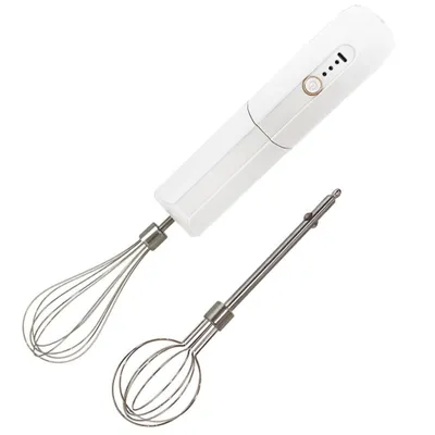 Image de Mixeur électrique portable sans fil, rechargeable par USB, de couleur blanche
