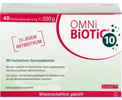 Produktbild von OMNi BiOTiC 10 Pulver mit hochaktiven Darmsymbionten, 40 St. Beutel