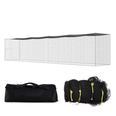 Produktbild von Baseball-Schlagkäfig-Netz für Zuhause oder Hinterhof - Komplettset 70 Fuß - Schlagen und Aufstellen - Ideal für Kinder und Erwachsene - Schwarz