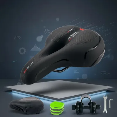 Produktbild von MTB E?Bike Sattel Rot Memory?Schaum belüftet mit Federung