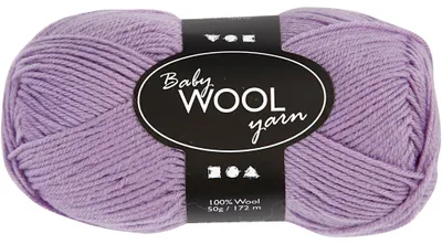 Produktbild von Babywolle, L 172 M, Flieder, 50 g/ 1 Knäuel [HOB-41344]