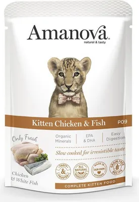 Produktbild von Amanova Getreidefreies Hühnerfutter für Kitten, 85 g
