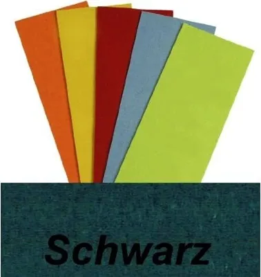 Produktbild von Filzplatte in Schwarz, mit den Abmessungen 75 x 50 cm und 3 mm Materialstärke