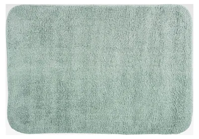 Produktbild von Badteppich Badematte Duschvorleger 100% Baumwolle Hochflor | flauschig | rutschhemmend | geeignet für Fußbodenheizung | 50x70 cm | Grau