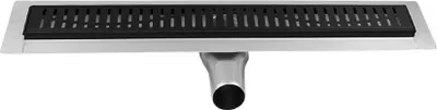 Immagine prodotto di Gelco Manus - Canale doccia in acciaio inox con griglia Onda, 1150x55x130 mm, nero GMO17B