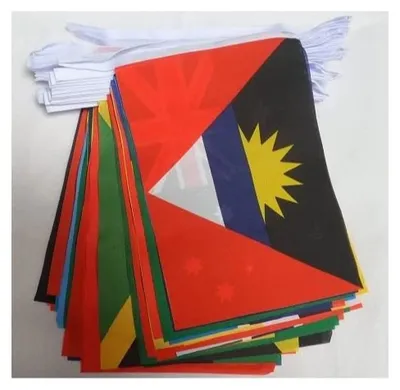 Produktbild von AZ FLAG Wimpelkette 54 Länder von Commonwealth 16 m 54 Flaggen