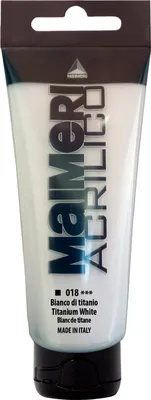 Produktbild von Maimeri Acrilico Acrylfarbe Titanium White 018 200 ml 1 stk
