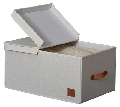 Produktbild von Store It aufbewahrungsbox kleiderschrank - Beige - Mit Deckel | Zusammenklappbar