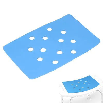 Produktbild von 2pcs Duschhocker Sitzkissen,selbstklebend, wasserdicht & schnelltrocknend, mit Strukturmuster, passend für Duschhocker, Badewanne & Duschstuhl