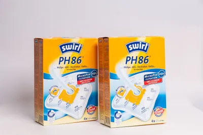 Produktbild von 2 Pakete Swirl Staubsaugerbeutel PH86 / PH 86 MicroPor Plus AirSpace f. Philips, Electrolux E200 Staubsauger