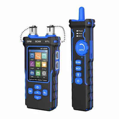 Obrázek produktu pro Tester síťových kabelů, možnost testování POE, vizuální lokalizace poruch, NF-8508