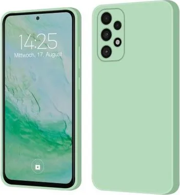 Produktbild von Liquid Silikon Hülle Für Smartphones - Farbe: Türkis - Modellkompatibilität: Für Samsung Galaxy A72