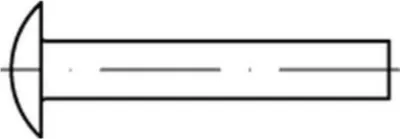 Produktbild von Reyher Flachrundniete DIN 674 Stahl 4 x 16 006740000040016 (1000 Stück)