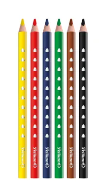Produktbild von Pelikan 700610, Schwarz, Braun, Grün, Rot, Violett, Gelb, 6 Stück(e)