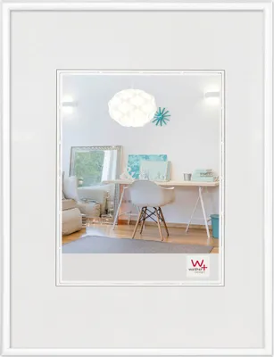 Produktbild von Walther Design KV824W, Einzelbilderrahmen, Kunststoff, Weiß, Wand, 10 x 15 cm, Rechteckig