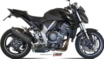 Immagine prodotto di Sistema di scarico Mivv SLIP-ON acciaio inox nero Suono Sport per Honda CB R / RA 1000 ccm anno 2008 - 2014