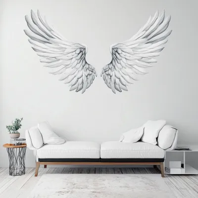 Obrázek produktu pro Decords, nástěnní dekorace – velké, minimalistické křídla anděla, 260 cm