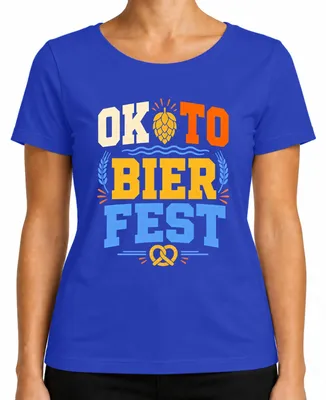 Immagine prodotto di OKTO BIER FEST: Maglietta a tema , Baviera, abbigliamento tradizionale, pantaloni in pelle, maglietta da donna, blu, taglia XXL