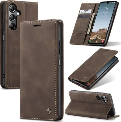 Immagine prodotto di Custodia Galaxy A05S, retro custodia in Finto cuoio con funzione di stand custodia protettiva per Samsung Galaxy A05S rame