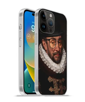 Produktbild von MuchoWow® Handyhülle Schutzhülle Hülle für Apple iPhone 14 Pro Max Wilhelm von Oranien - Adriaen Thomasz - Bril Silikon Softcase Handy Hülle - Hardcover