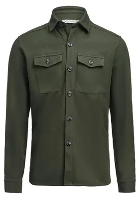Image de James Harvest - Veste pour homme "Hicksville", en maille texturée (type "waffle"), modèle ET924 (taille XL), couleur verte