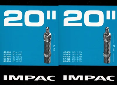 Produktbild von 2x Impac 20 Zoll DV Schlauch Dunlop Blitz Ventil 47 - 60 406