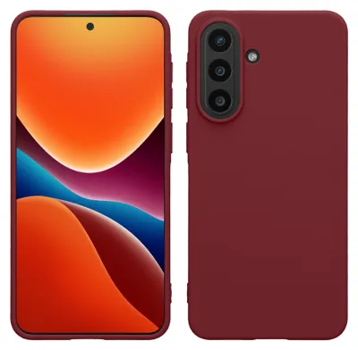 Produktbild von kwmobile Handyhülle für Samsung Galaxy A57 5G Hülle - TPU Case - Kabelloses Laden - Schutzhülle Cover in Bordeaux Violett