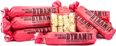 Produktbild von XXL Holzwolle Anzünder in Dynamitoptik, 12 Stück,Brenndauer ca.1h, Kaminanzünder