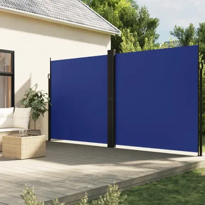 Produktbild von Maison Exclusive - Seitenmarkise Ausziehbar Blau 220x600 cm