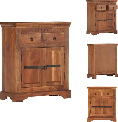 Zdjęcie produktu dla vidaXL Kredens 63 x 30 x 75 cm lite drewno akacjowe - Kredensy
