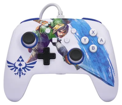 Obrázek produktu pro PowerA 1526548-01, Gamepad, Nintendo Switch, Analogový, Kabel, USB, Modrá, Bílá