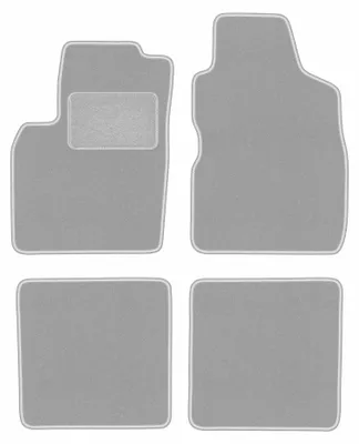 Obrázok produktu pre Velúrové autokoberce pre: Fiat Panda II 2002-2010 (hatchback) – sada 4 ks, sivé, na mieru – Wielganizator OSLO