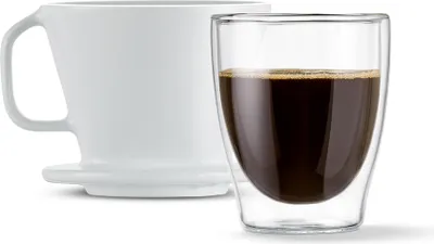 Produktbild von Tchibo Kaffeefilter, Filtergröße 101, Spülmaschinengeeignet, Keramik, Weiß