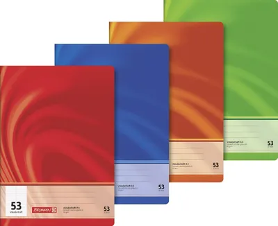 Produktbild von Brunnen 104349502 Vokabelheft (A4 Premium, 32 Blatt, liniert, mit Teilungslinie) 1 Heft