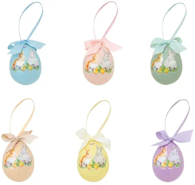 Immagine prodotto di Set di sei uova di Pasqua in Vetroceramica