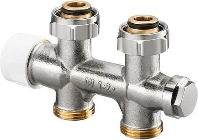 A product shot of a plumbing valve on a white background.