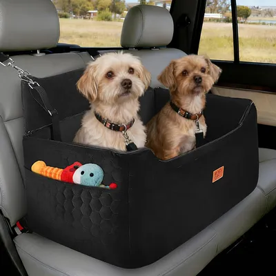 Hundeautositz für mittelgroße/große Hunde, Schwarz