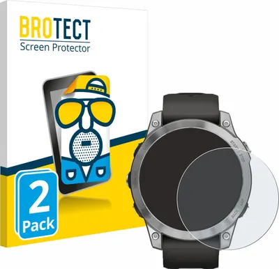Produktbild von 2x BROTECT Schutzfolie für Garmin Fenix 7 (47 mm) Displayschutz Displayschutzfolie Folie Matt Entspiegelungsfolie