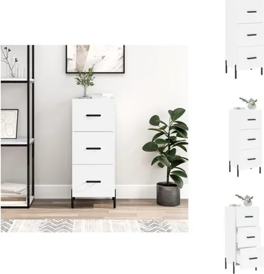 Produktbild von vidaXL Sideboard Weiß 34,5x34x90 cm Holzwerkstoff -  Sideboards