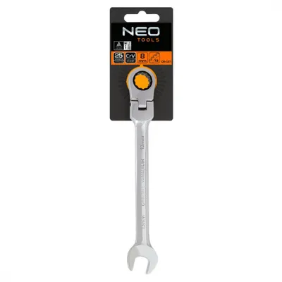 Obrázok produktu pre NEO TOOLS Otvorený kľúč s kĺbom a račňou 27 mm