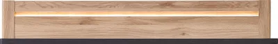 Produktbild von Wandboard ca. 148x24x20 cm Mauvella Oak / Carbon Eiche