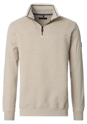 Zdjęcie produktu dla CASAMODA Bluza męska Troyer Zipper Regular-Fit Beige XL