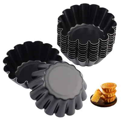 Mini Tartelette Formen 12er Set, 6,35 cm, antihaftbeschichtet