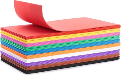 Produktbild von VBS XXL Moosgummi "Megapack", 50 Stück, 2 mm, 20 x 29 cm, farbig sortiert
