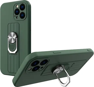 Produktbild von Ring Case Case mit Halterung für Samsung Galaxy S21+ Dunkelgrün
